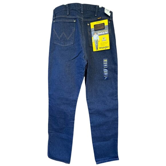 Wrangler Mens Premium Performance Regular Fit Jeans 35 X 36 Blue Denim - Picture 2 of 9